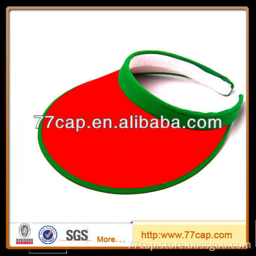 high quality custom plastic visor cap